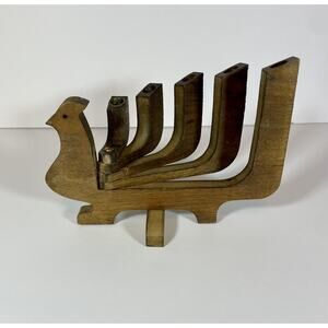 Vintage Mid Century Danish Modern Candleholder Bird Foldable Giftco Taiwan